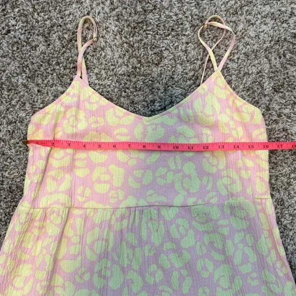 Show Me Your Mumu Caroline Mini Dress Lemonade Cheetah, size M, like new! - Picture 5 of 6